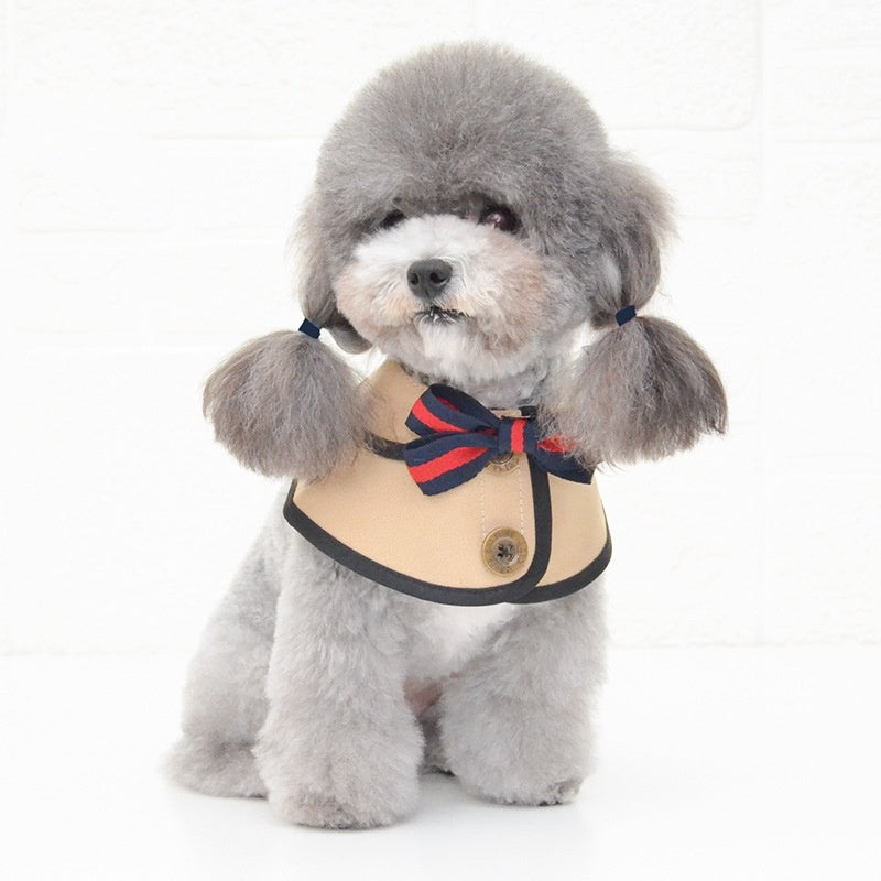 Pet bow tie saliva towel