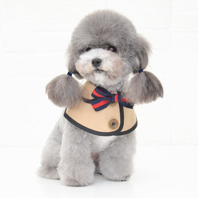 Pet bow tie saliva towel