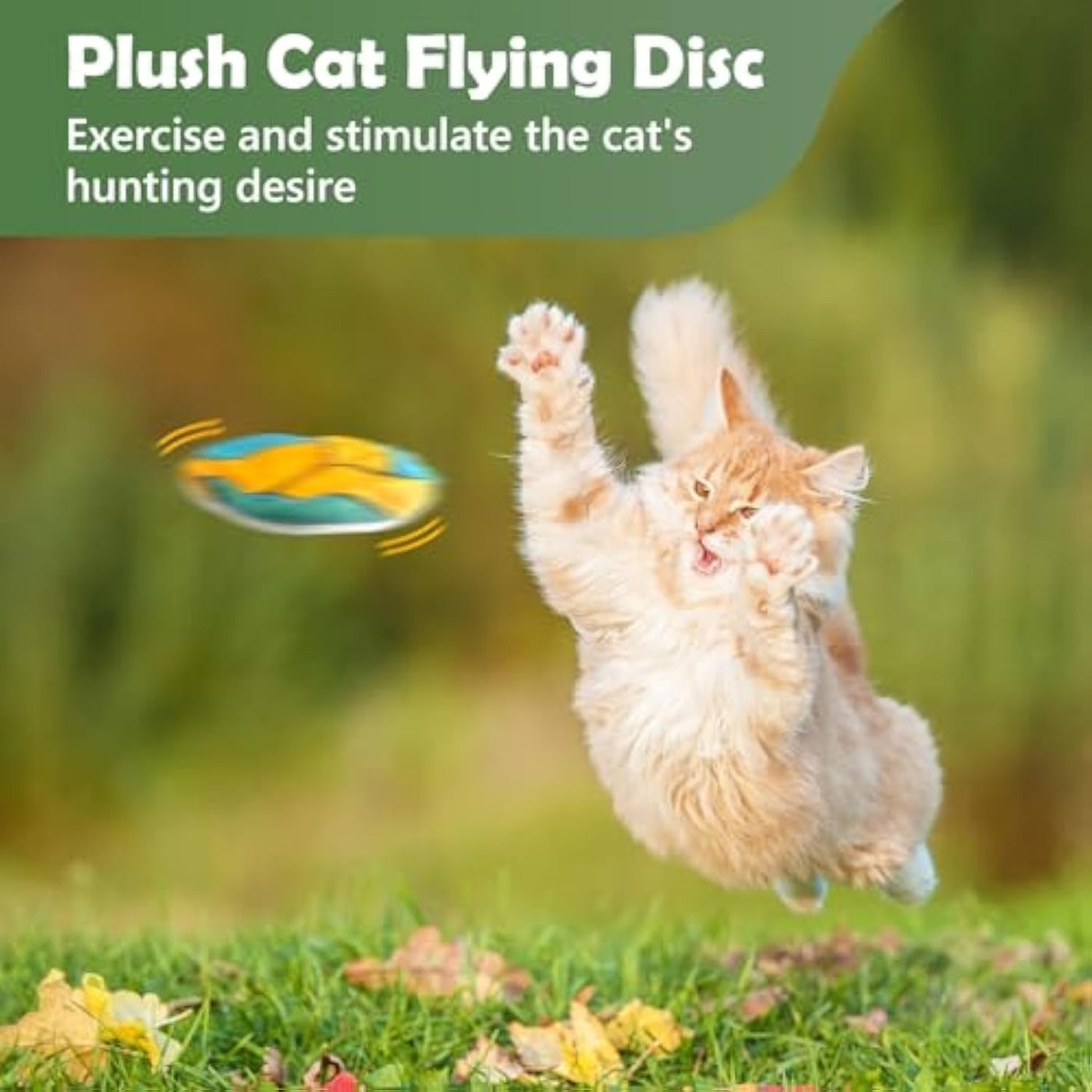 Catnip Toys For Indoor Cats Adult And Kitten Interactive Cat Flying Disc Toy Cat Plush Rubbing Toys With Cat Nips And Mylar Crinkle Sound Cat Chew Toy And Kitten Teething Toy