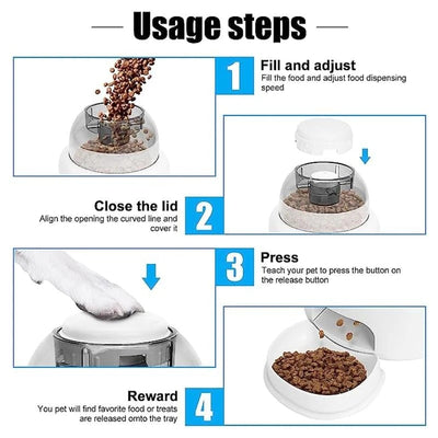 Dog Press Leakage Food Feeder Automatic Pet Feeder Dispenser