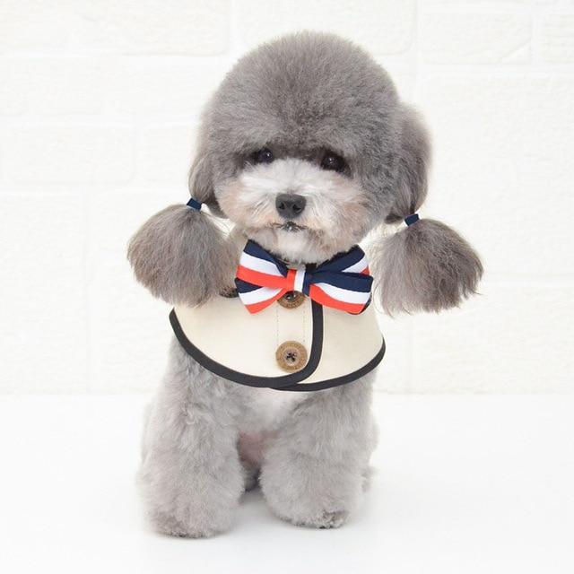 Pet bow tie saliva towel