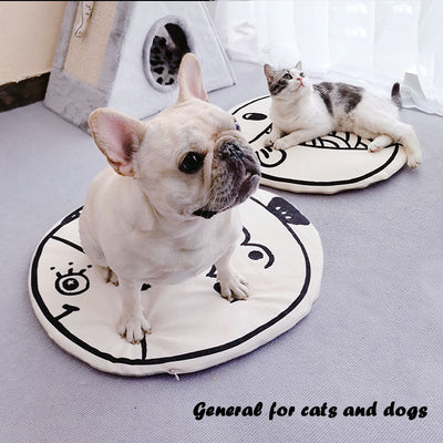 Cartoon Fish Cooling Mat Koi Pattern Pet Mat
