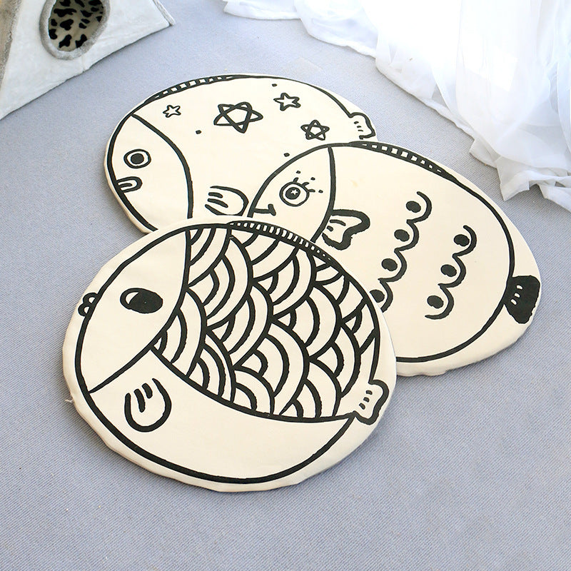 Cartoon Fish Cooling Mat Koi Pattern Pet Mat