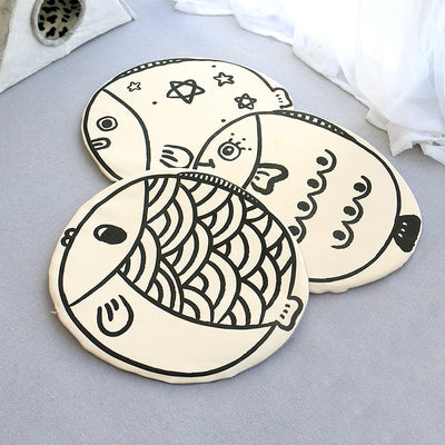 Cartoon Fish Cooling Mat Koi Pattern Pet Mat