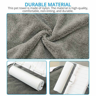 Super Absorbent Large Puppy Pet Dog Bathrobe Bath Towel