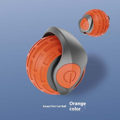 Petzystar New Interactive Cat Toys Ball Auto Electric Rolling Ball Toys For Cat Kitty Pets Smart Automatic Teaser USB Rechargeable Cat Toy Pet Products