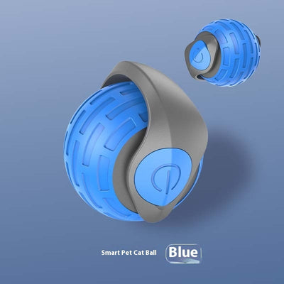 Petzystar New Interactive Cat Toys Ball Auto Electric Rolling Ball Toys For Cat Kitty Pets Smart Automatic Teaser USB Rechargeable Cat Toy Pet Products