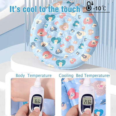 Cat Dog Pet Cooling Mat Cushion Pad Bed Summer Cool Down Comfortable Soft For Pets And Adults